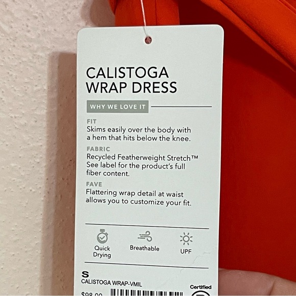 Athleta Calistoga Wrap Dress Size Small - Picture 12 of 13